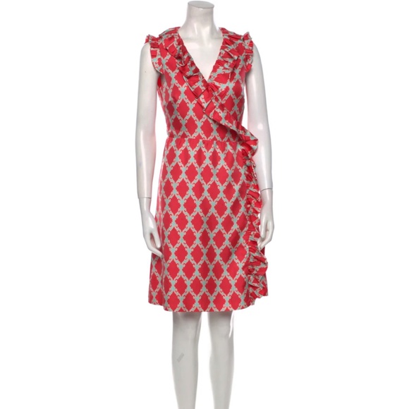 Vintage Kate Spade Aubrey Silk Wrap Dress - Picture 1 of 7